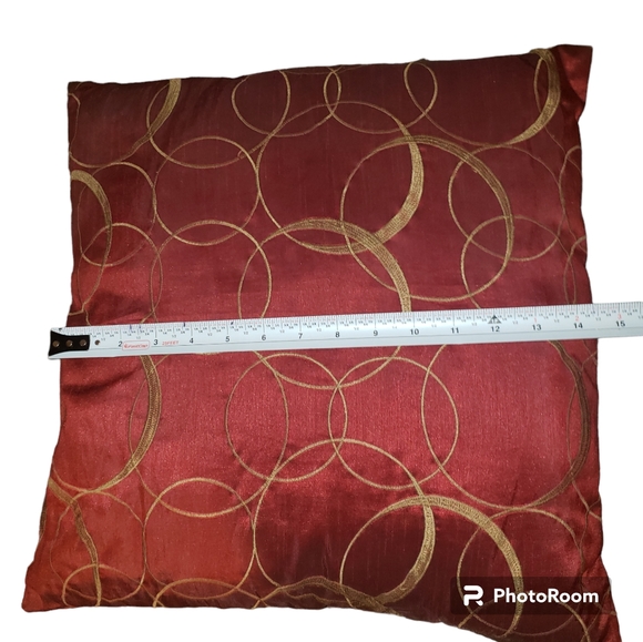 Gorgeous Gold and Maroon Throw Pillows - Picture 7 of 8